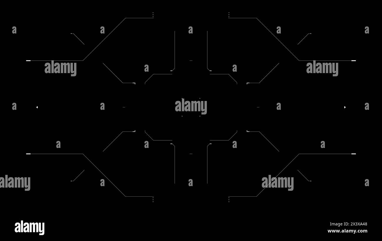 Futuristic glitchy HUD aim. Cyberpunk style distorted HUD reticle Stock ...