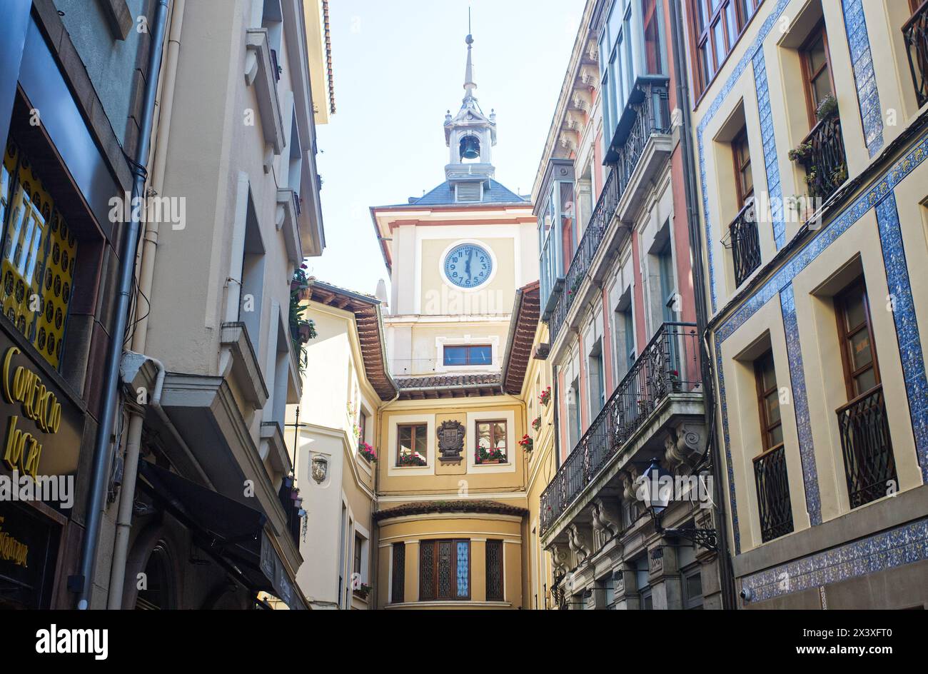 The Oviedo City Council is the institution that is responsible for governing the council of Oviedo, capital of Asturias, Spain Stock Photo