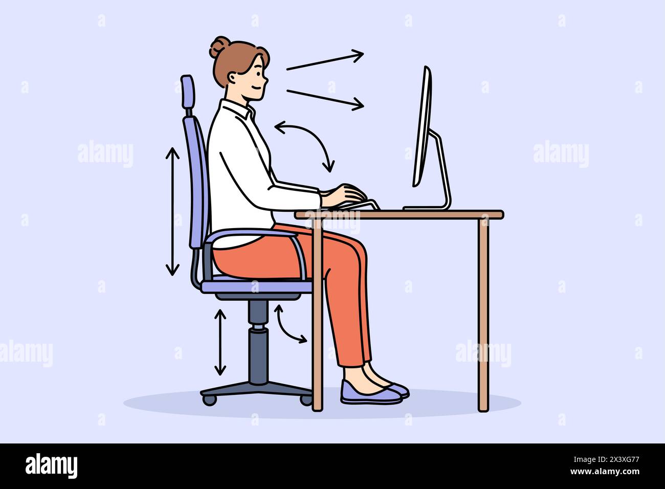 Typing Sitting Position