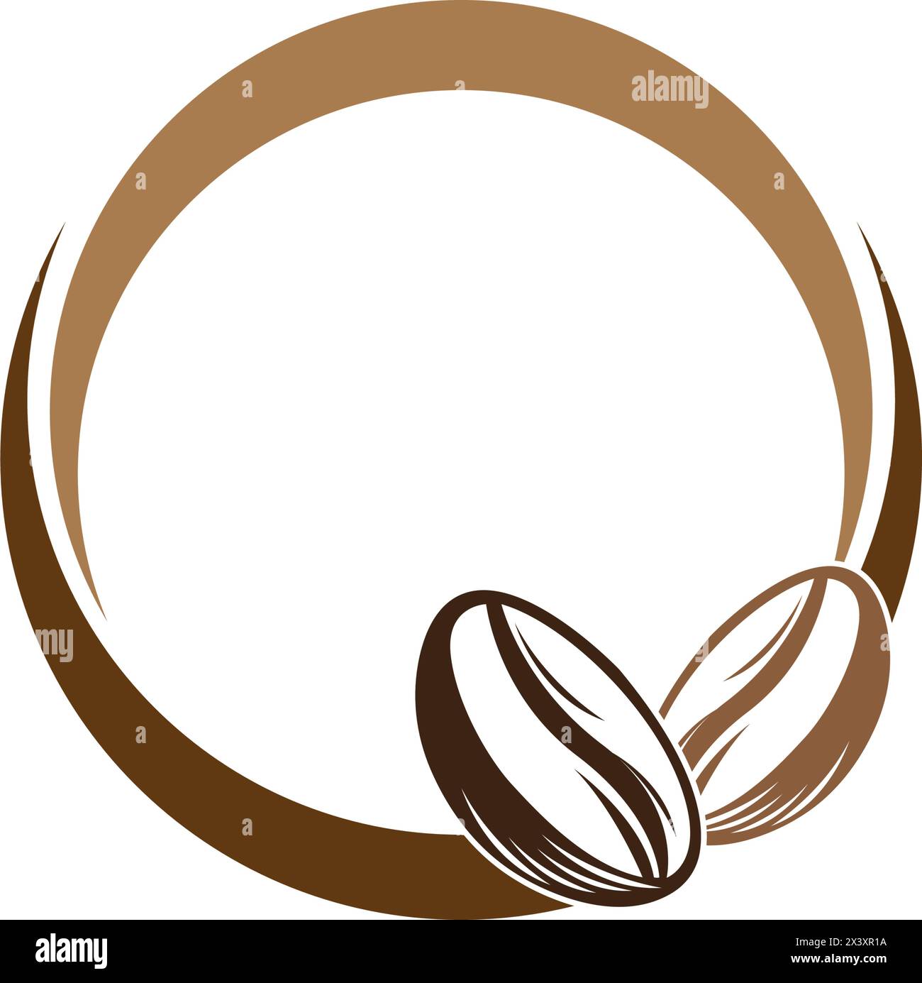 coffee beans icon logo vector design template Stock Vector