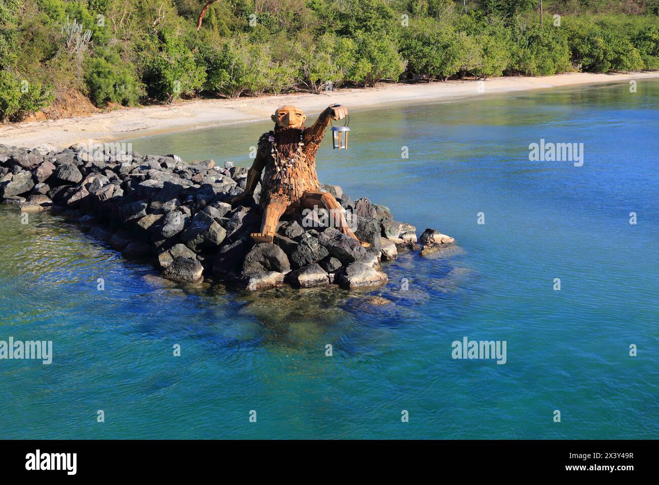 Usa, Porto rico. Culebra Island. Hector the protector Stock Photo - Alamy, image size:1300x956