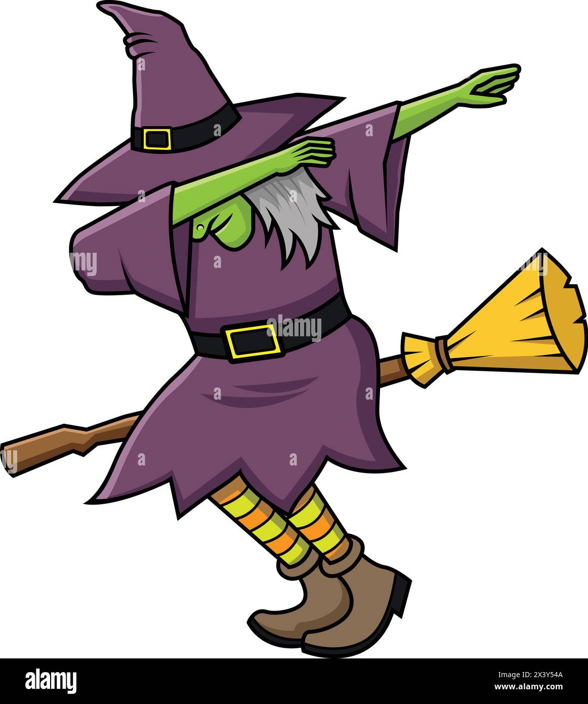 Dabbing wicked witch vector cartoon clip art Stock Vector Image & Art ...