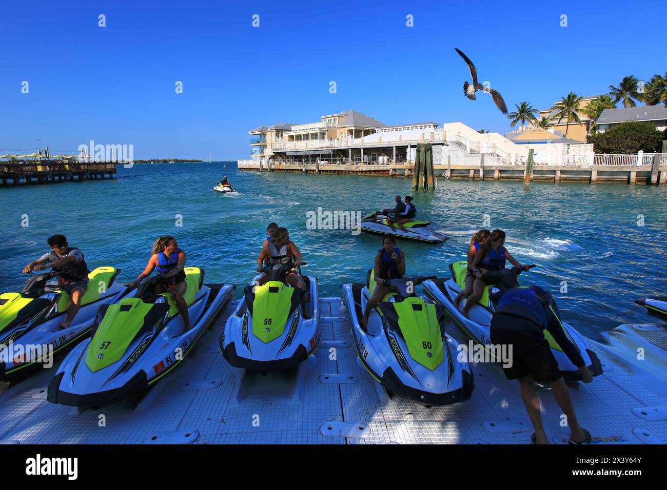 Jet Ski Lessons Usa, Florida. Key West, jetski lesson Stock Photo - Alamy