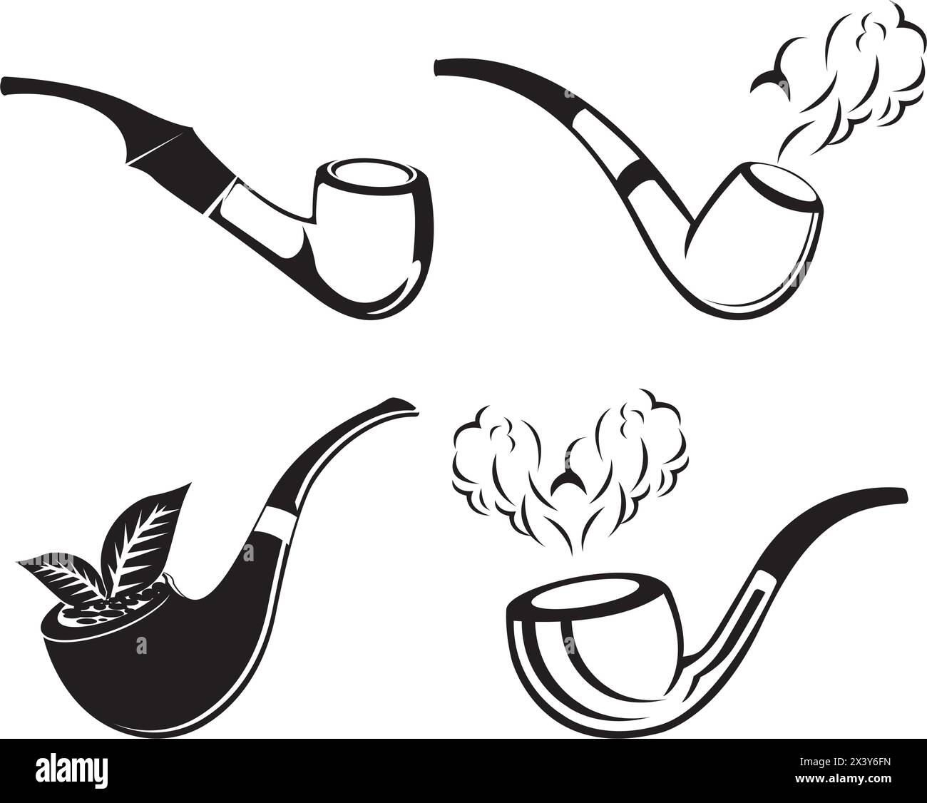 man-smoking-pipe-art-stock-vector-images-page-3-alamy