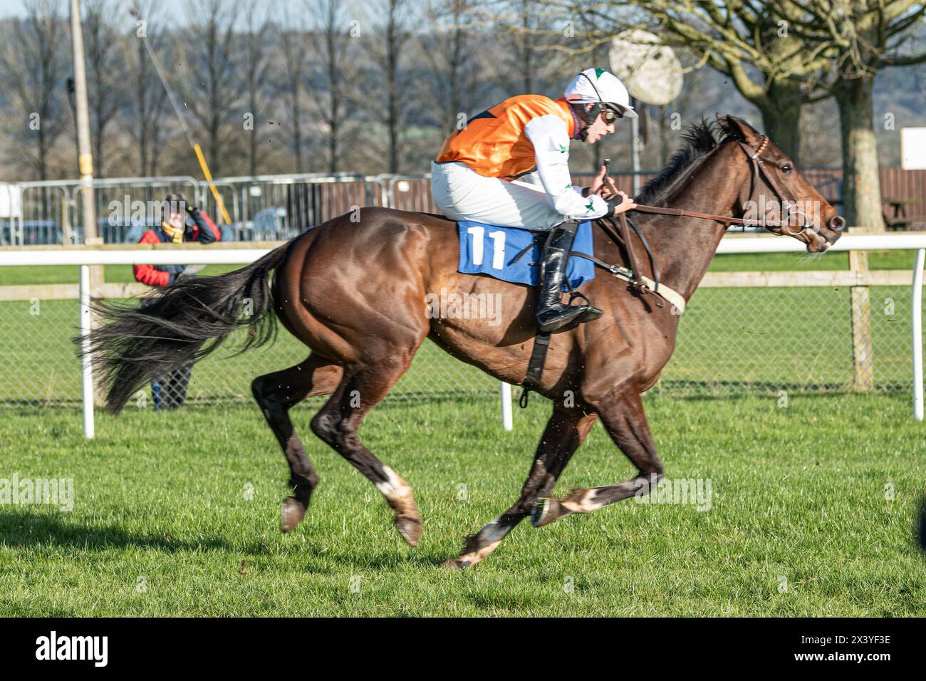 Wincanton hurdle race, Thursday, January 20th 2022 Stock Photo