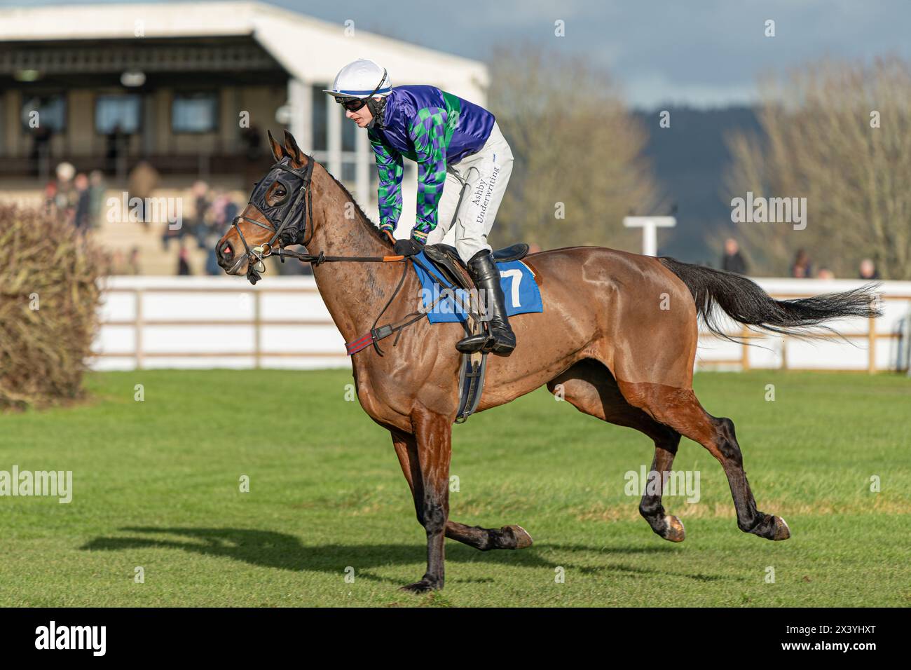 Third race at Wincanton, Handicap Chase, Thursday 20th January 2022 Stock Photo