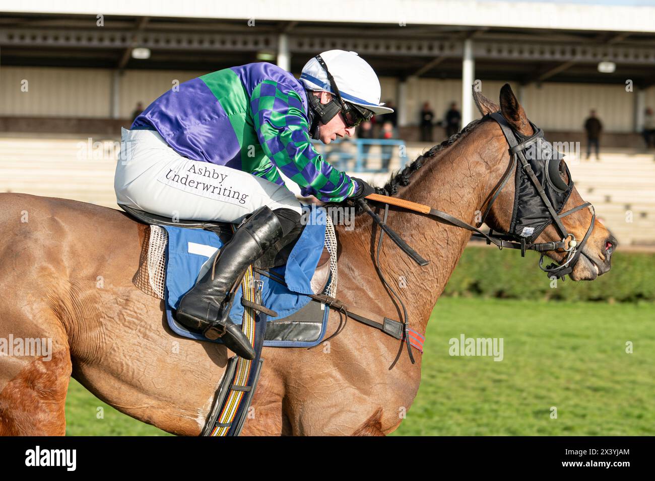 Third race at Wincanton, Handicap Chase, Thursday 20th January 2022 Stock Photo