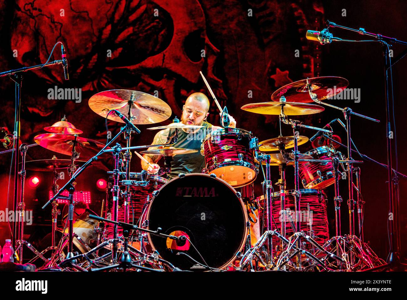 Italy 17 August 2023 Eloy Casagrande Lopes - ex Sepultura and new Slipknot drummer  - live in Brescia © Andrea Ripamonti / Alamy Stock Photo