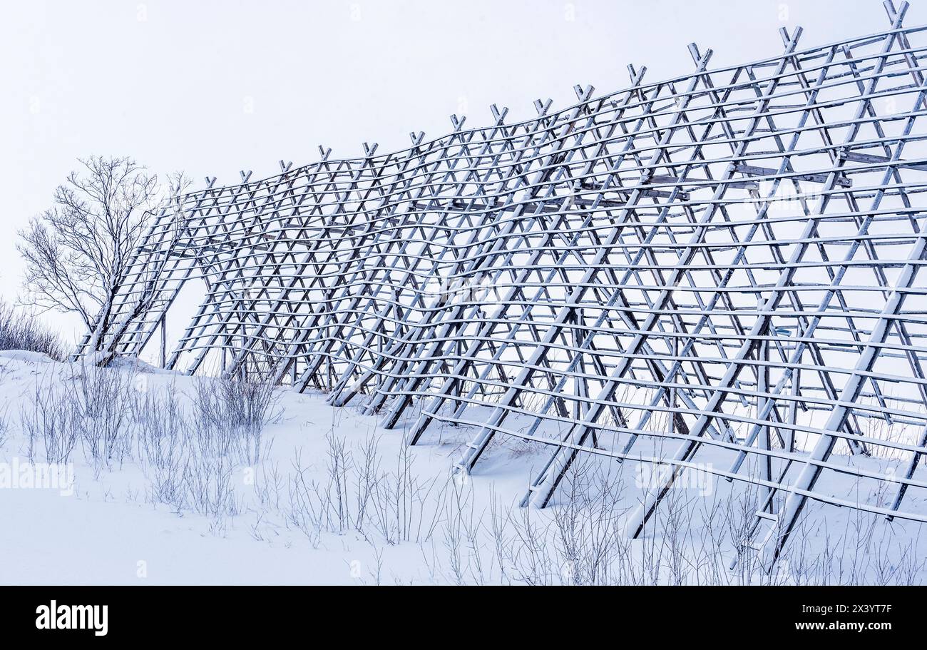 Cod drying racks hi-res stock photography and images - Alamy
