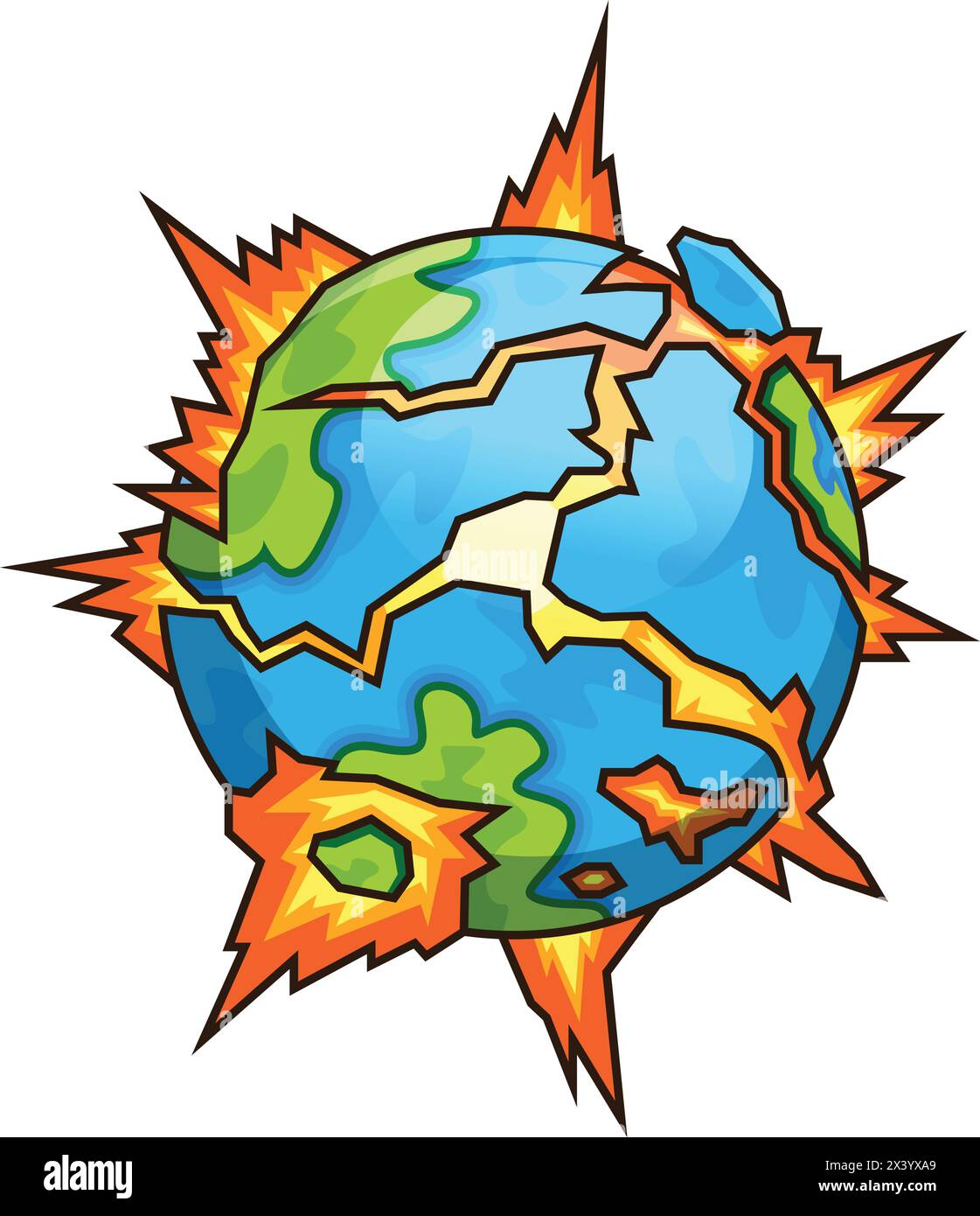 Environmental disaster future Stock Vector Images - Alamy