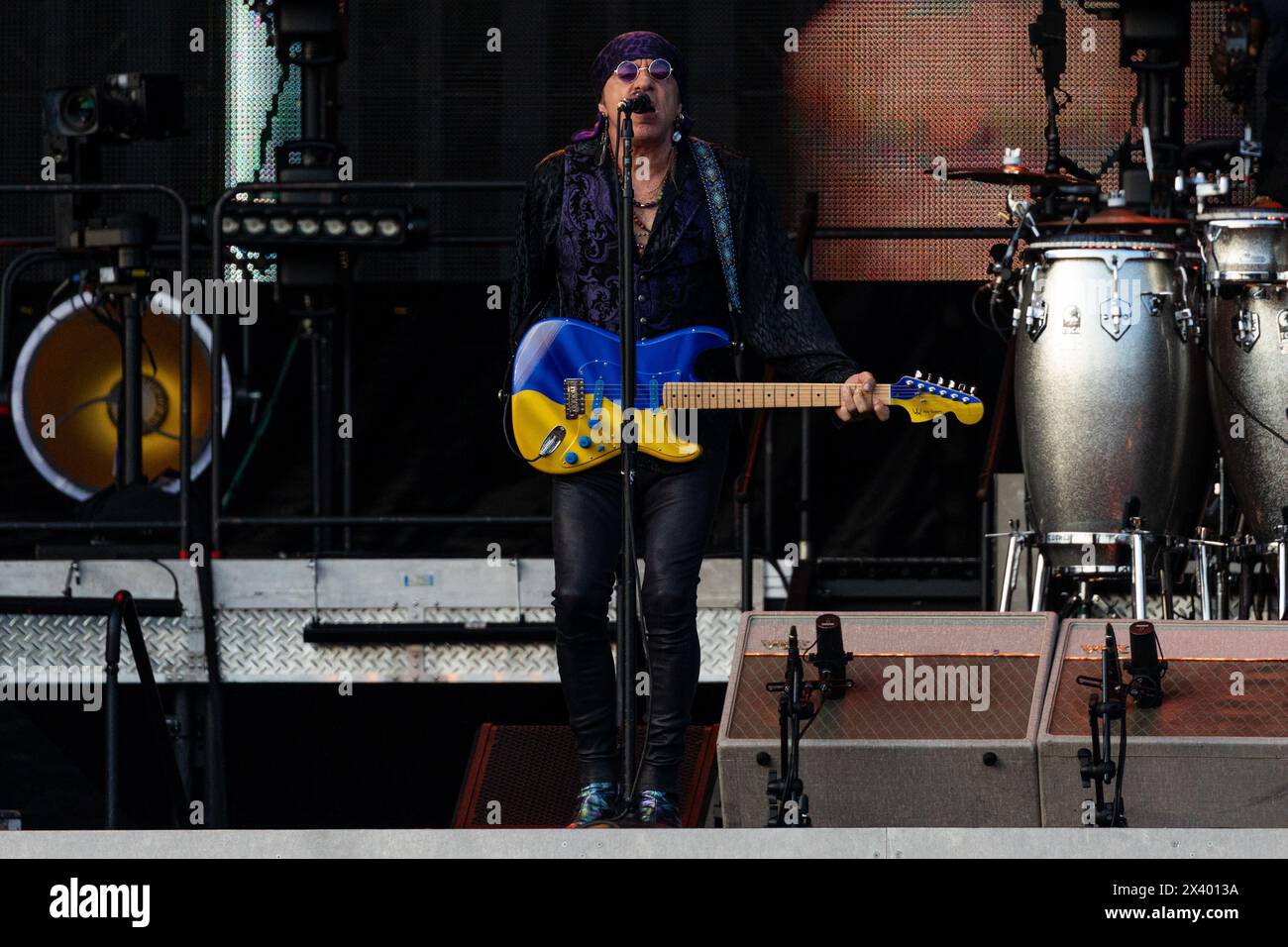 Monza, Italy. 25th July, 2023. Steven Van Zandt of E Street band Bruce during the Springsteen performs live at Autodromo di Monza, Italy, on July 25 2023 Credit: NurPhoto SRL/Alamy Live News Stock Photo