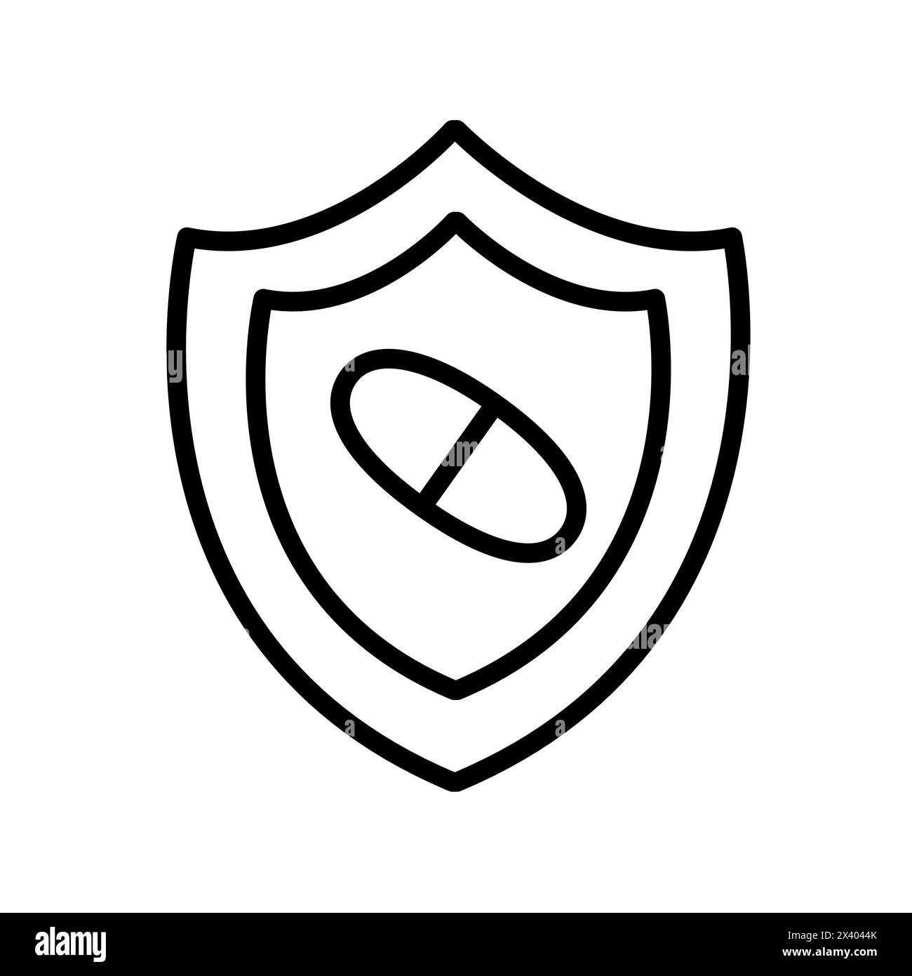 Immunosuppressives line black icon. Medicines to reduce heartburn. Sign for web page, mobile app, button, logo. Vector isolated button. Editable strok Stock Vector