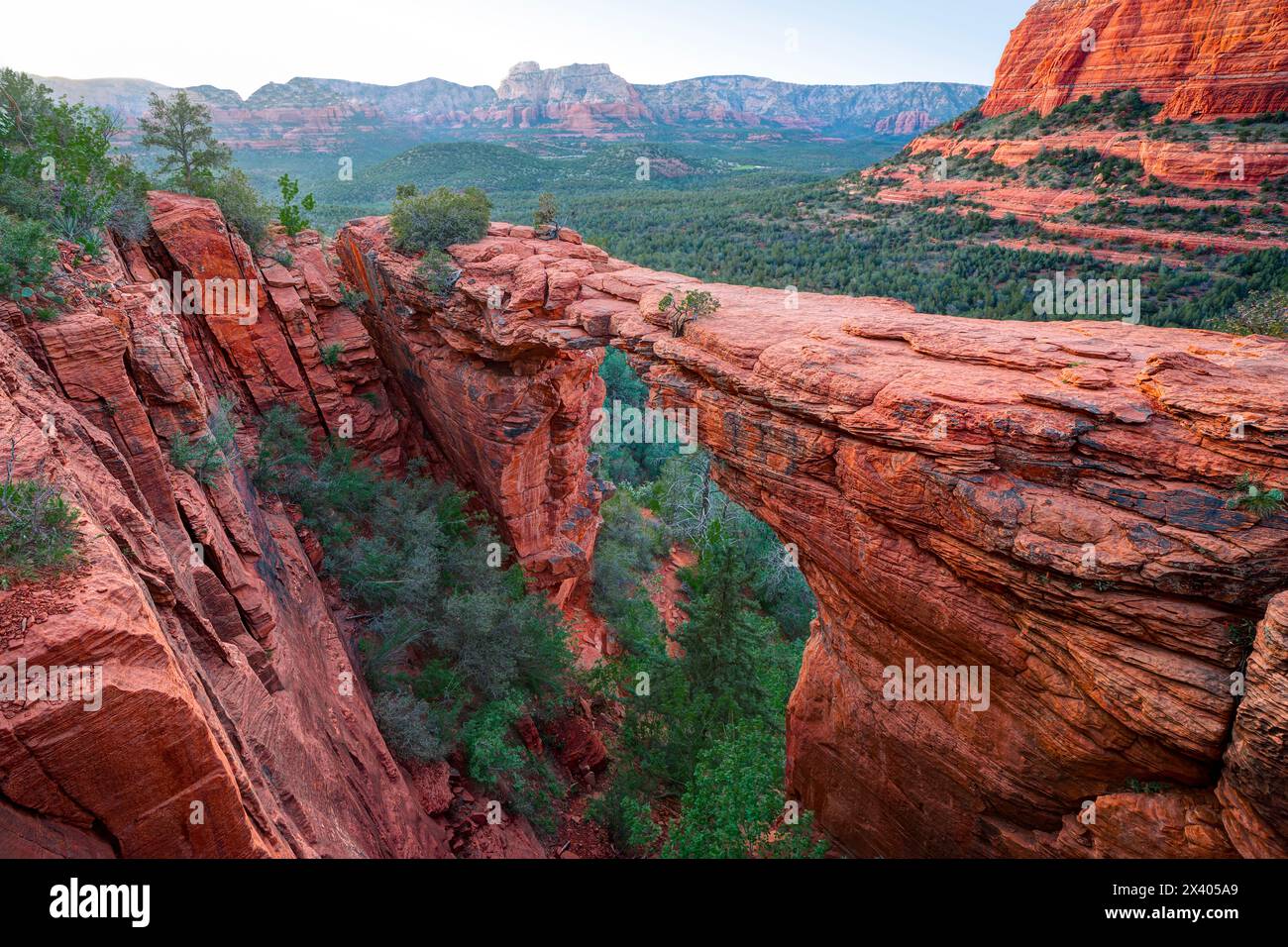 Devil's Bridge at sunset. Sedona, Arizona, USA Stock Photo - Alamy