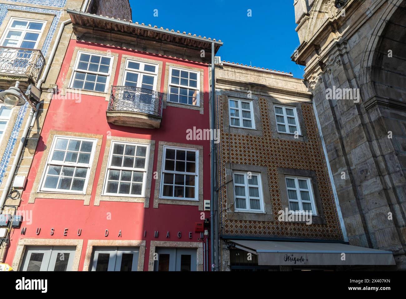 Braga, Portugal - November 25, 2023: Facade of the Image Museum in the old town of Braga, Portugal Stock Photo