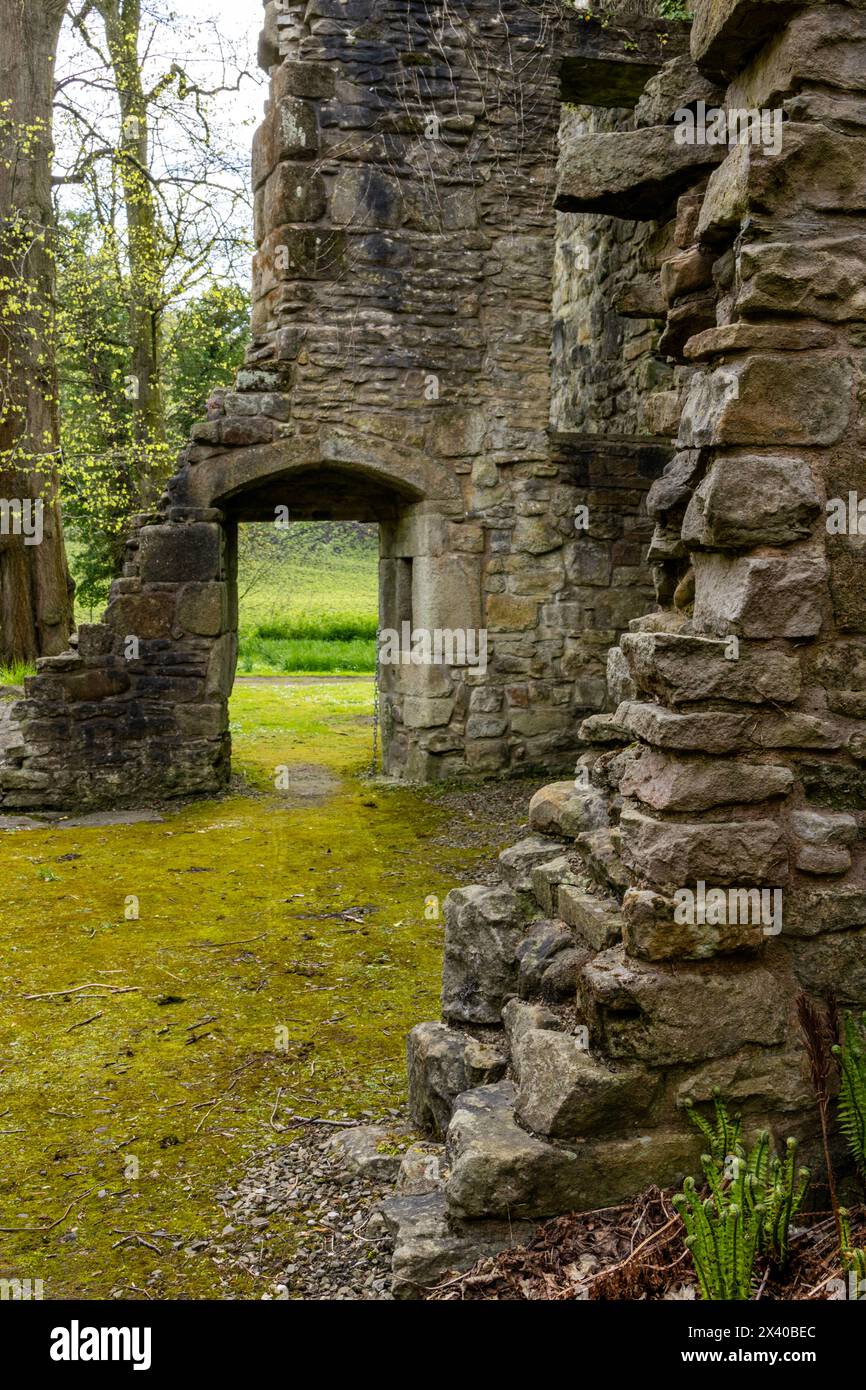 Ruins in Whalley Abbey in Whalley, Lancashire, England Stock Photo Alamy