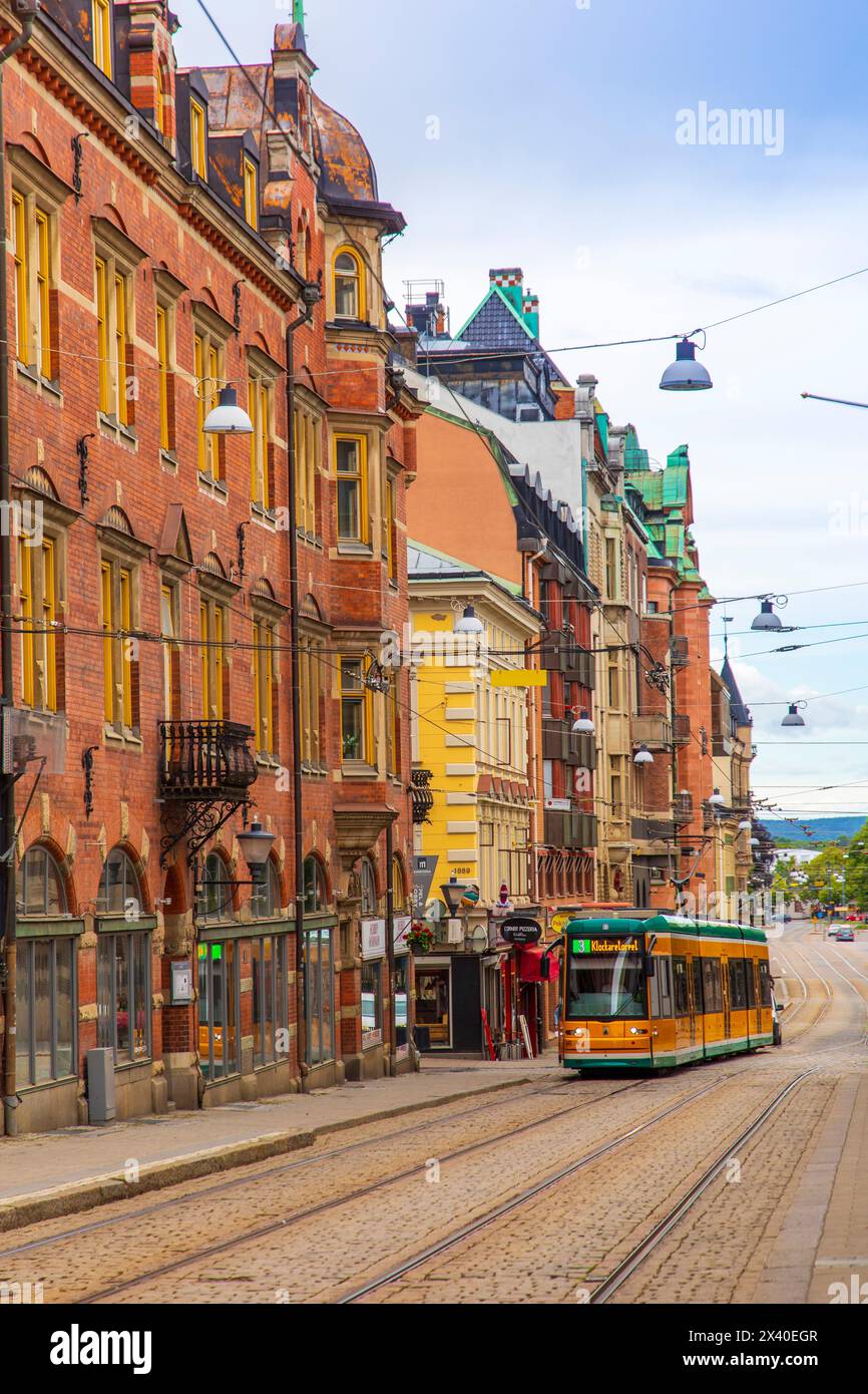 Europe, Scandinavia, Sweden.. Tramway Stock Photo