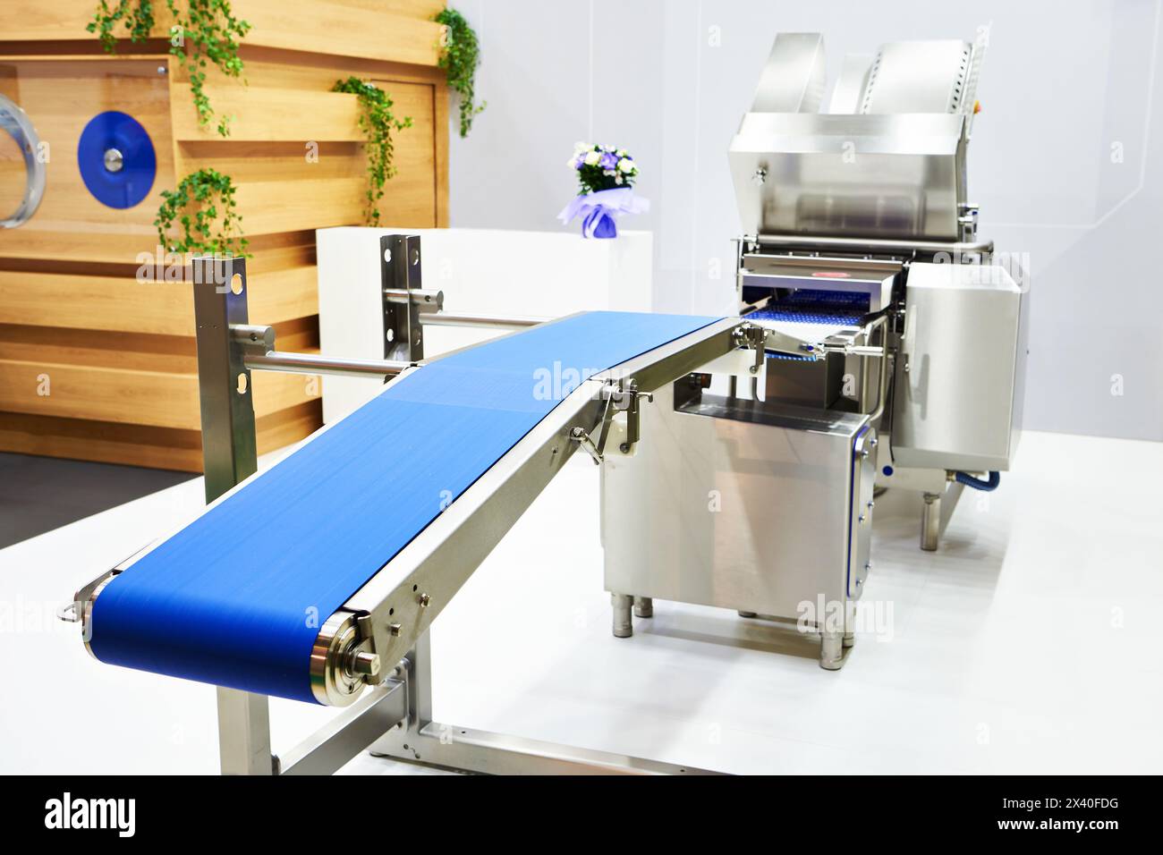 Skinning machine for meat production Stock Photo