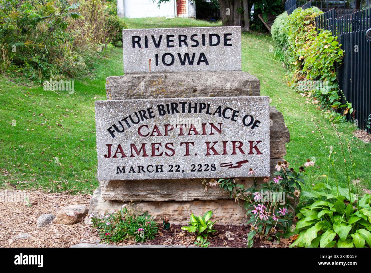 Future Birthplace of Captain Kirk from Star Trek Stock Photo