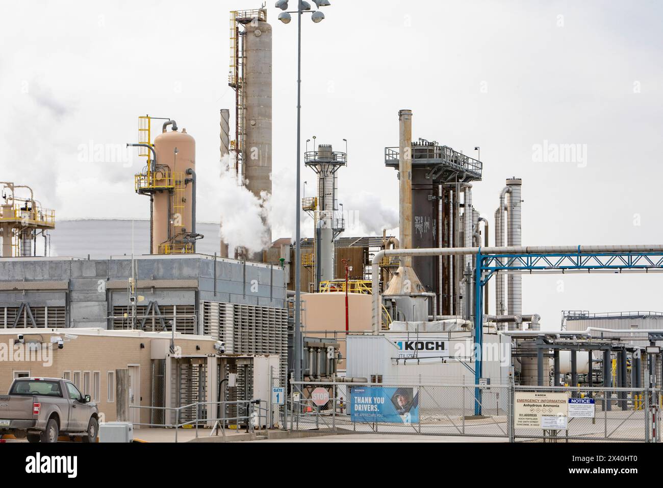 Iowa A Koch Industries fertilizer plant. Koch is one of