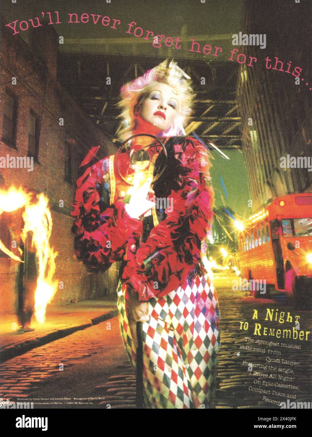 Cyndi lauper 1989 hi-res stock photography and images - Alamy