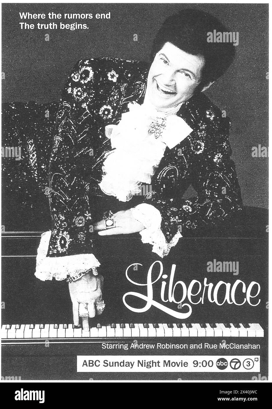 1988 Liberace TV ABC movie poster ad Stock Photo