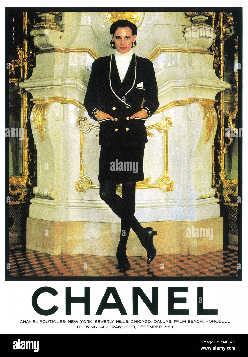 Vintage chanel poster Cut Out Stock Images & Pictures - Alamy
