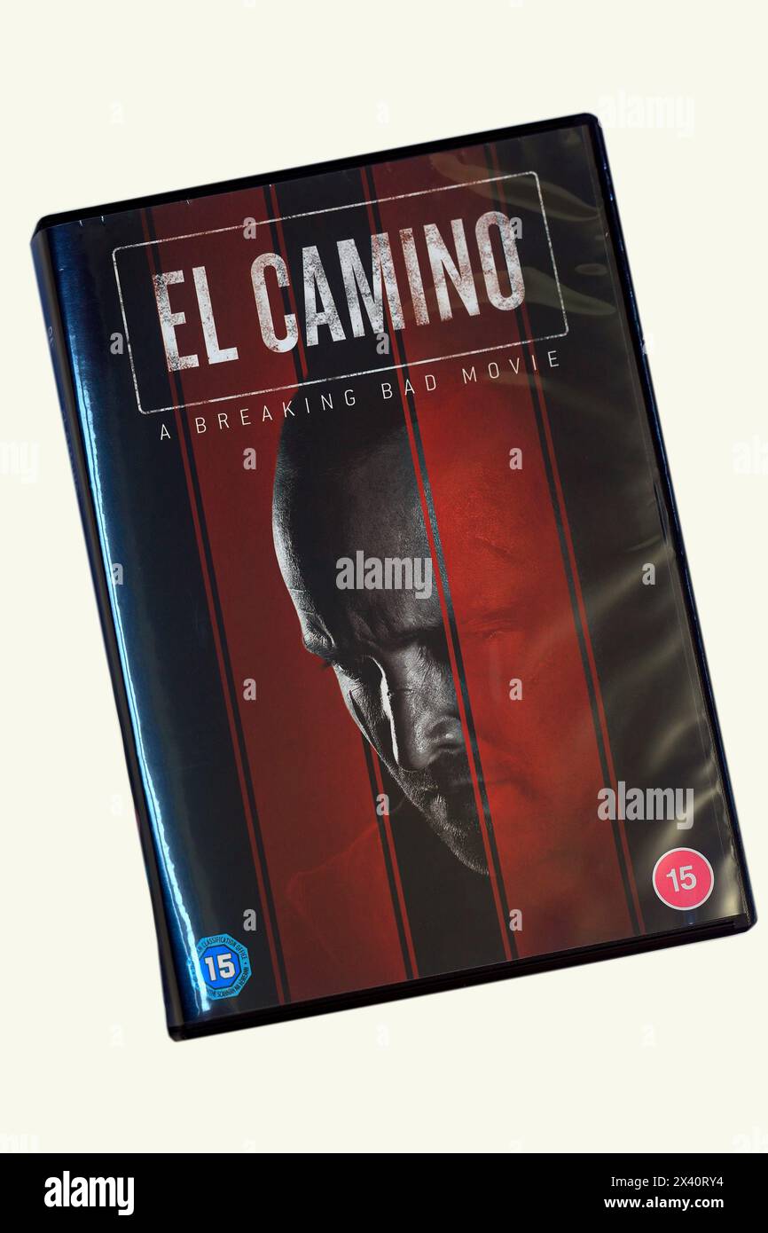 El Camino DVD cover, Breaking Bad spinoff movie. Studio set
