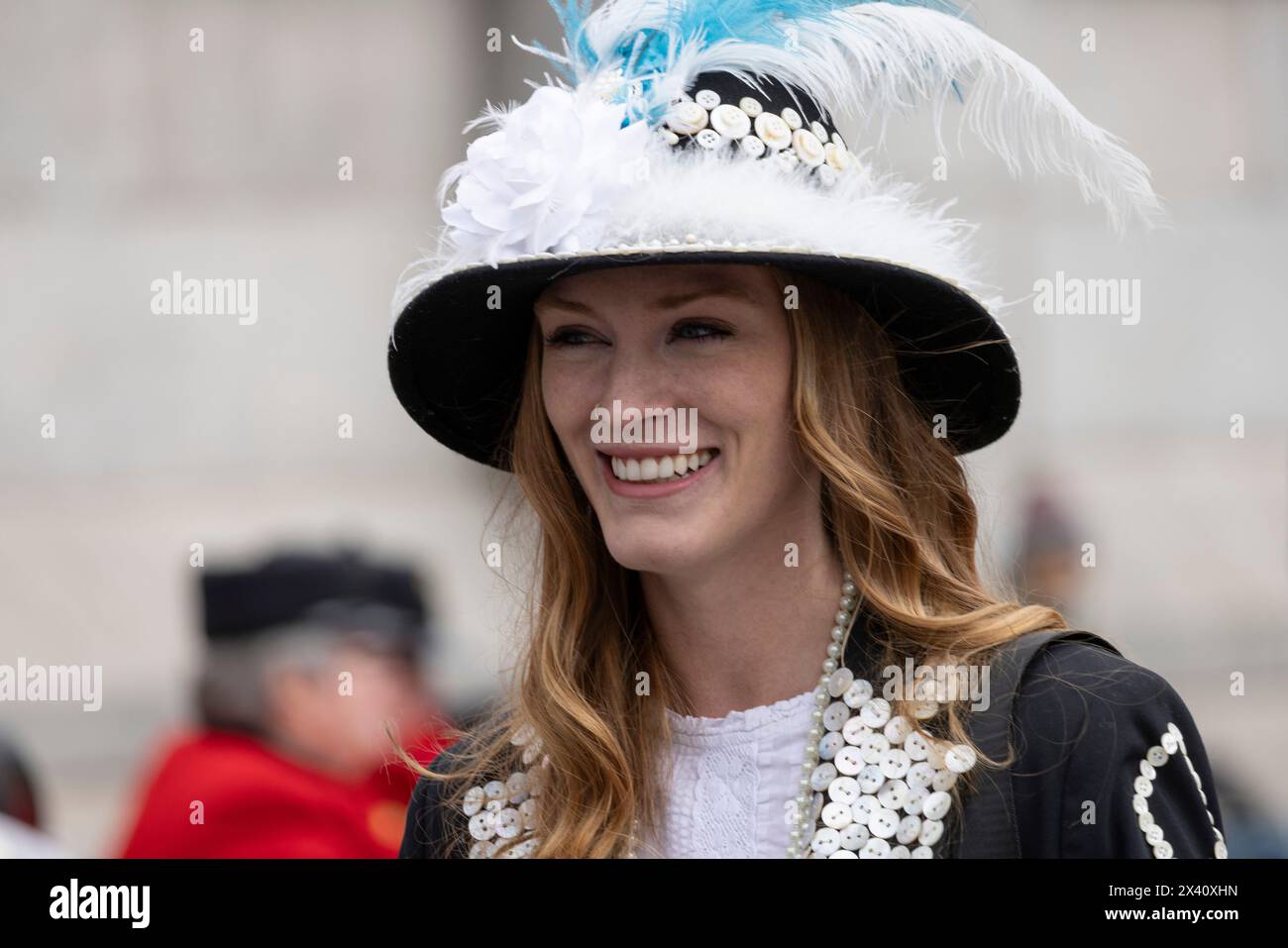 The Feast of St. Festival in Trafalgar Square, April 23rd 2024 including Pearly Kings and