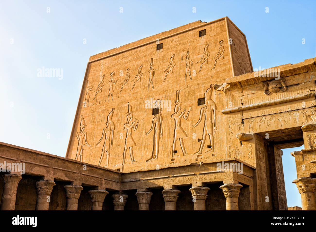 Philae Temple Complex, an ancient Sanctuary of Isis in Aswan, Egypt; Aswan, Egypt Stock Photo