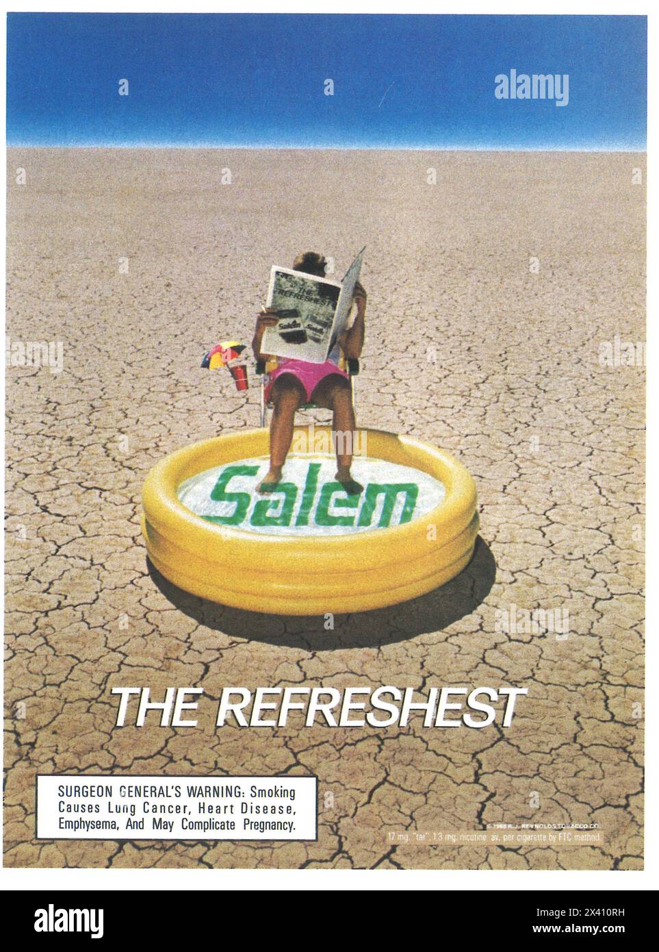 1988 Salem cigarettes ad - The refreshest Stock Photo