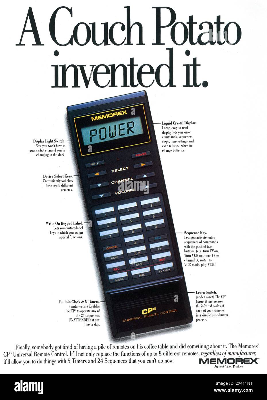 80's tv remote control isolated hires stock photography and images Alamy