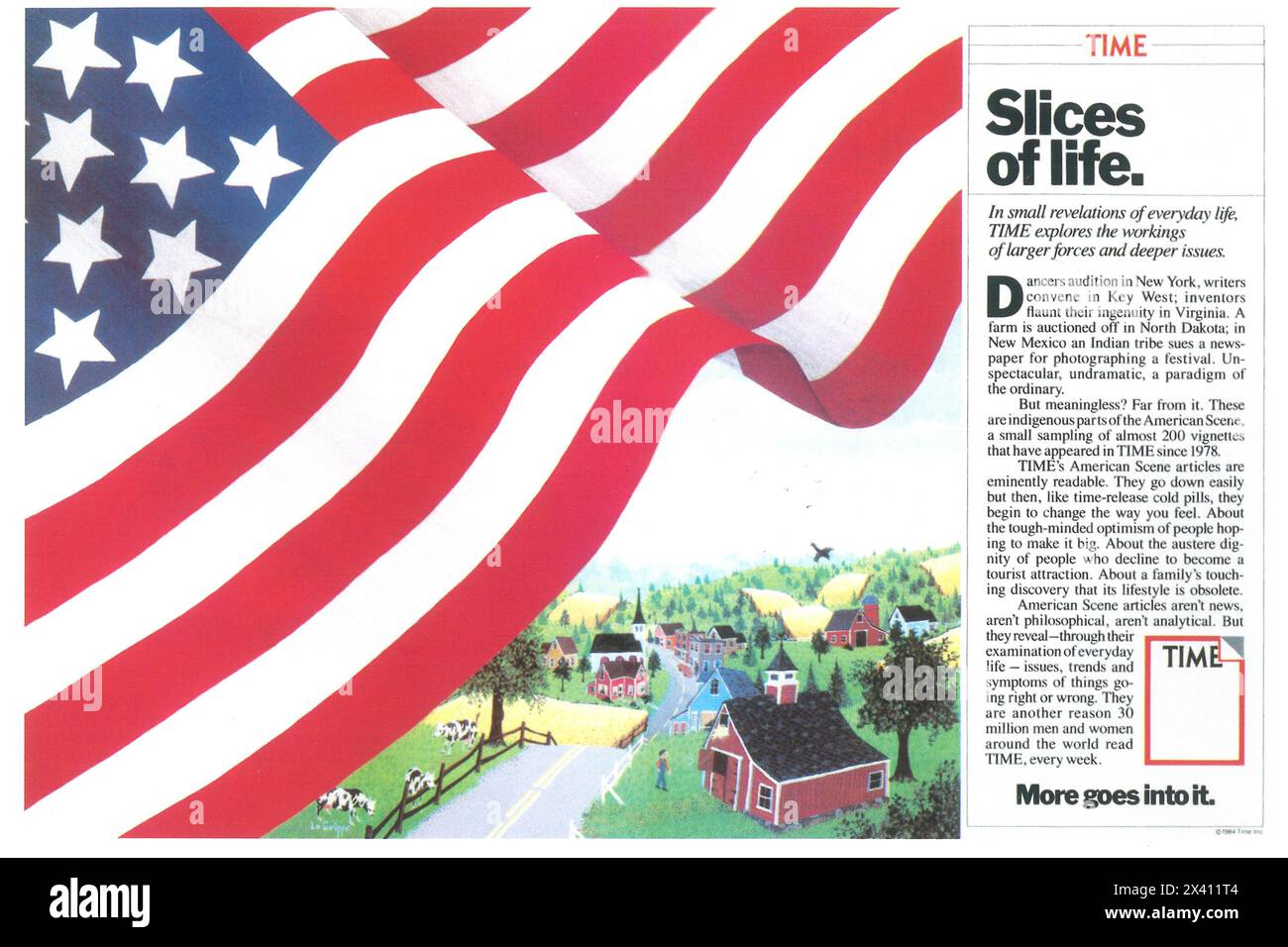 1984 Time magazine ad Stock Photo