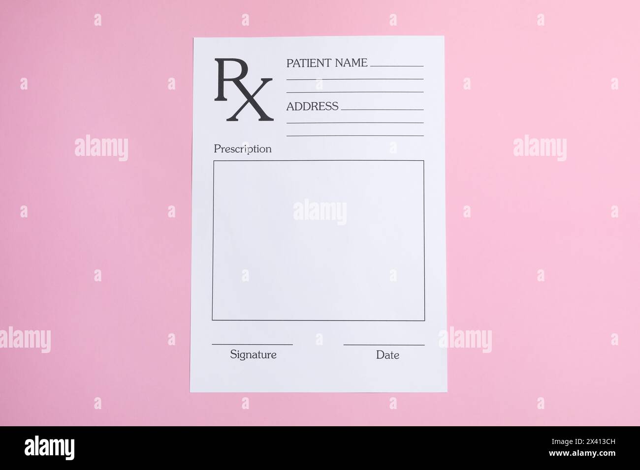 Prescription form hi-res stock photography and images - Alamy
