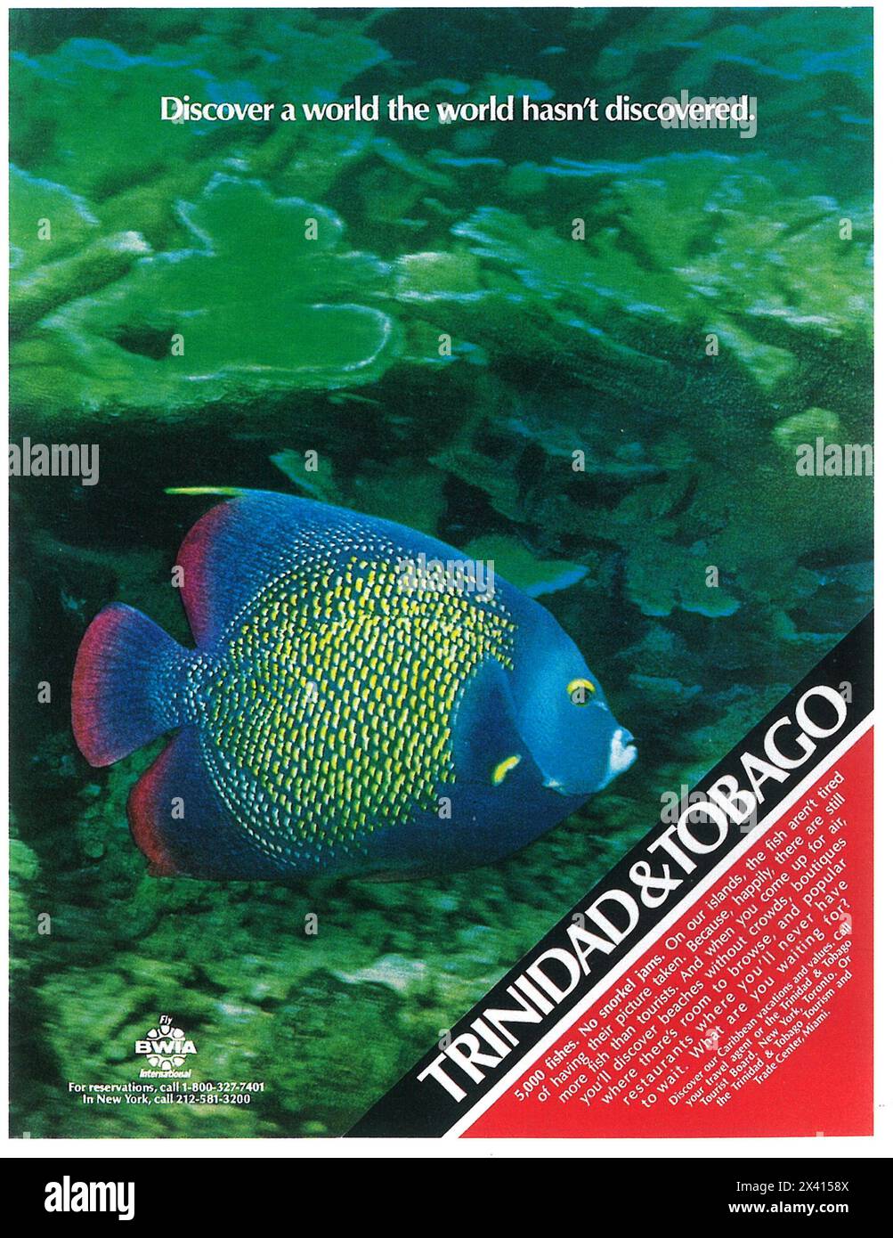 1982 Trinidad & Tobago Tourist Board ad Stock Photo