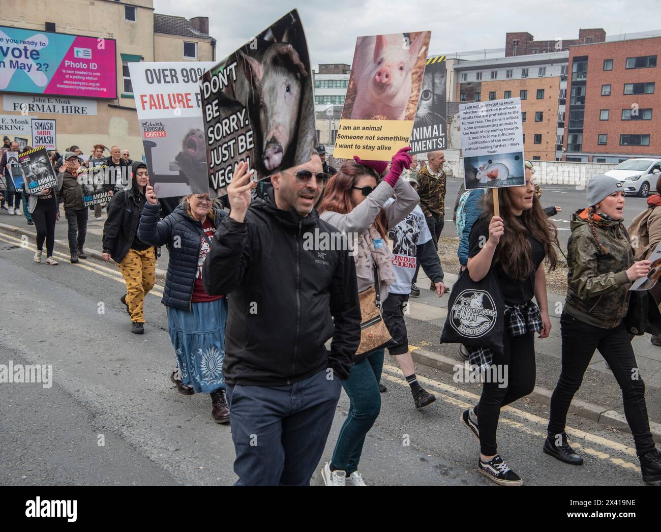 World Day for Animals in Laboratories March and Rally 2024, Liverpool ...