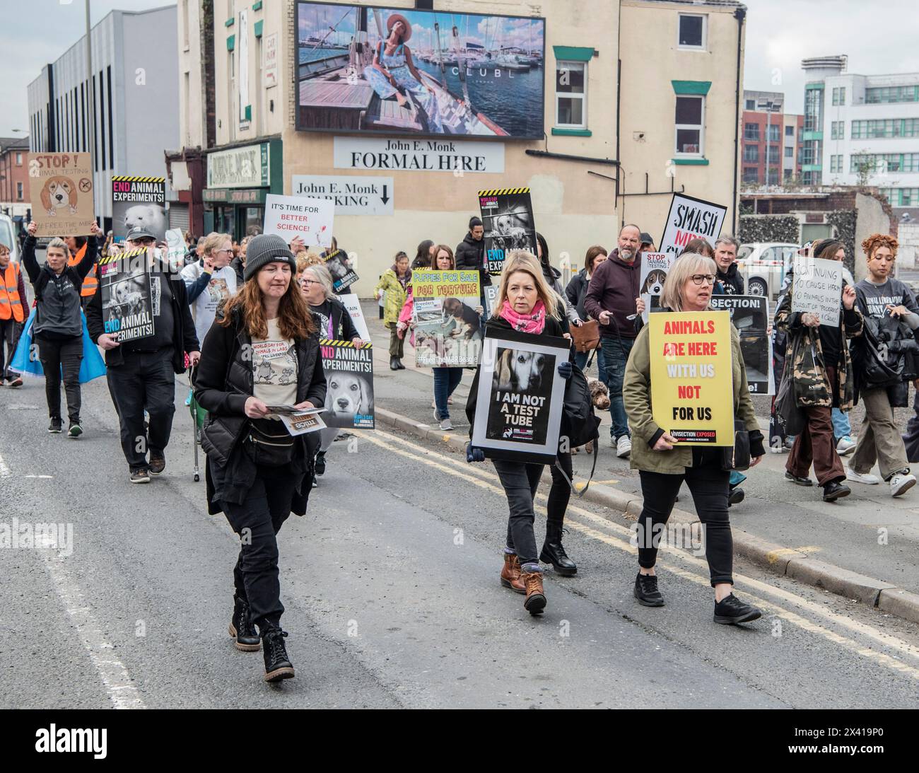 World Day for Animals in Laboratories March and Rally 2024, Liverpool ...