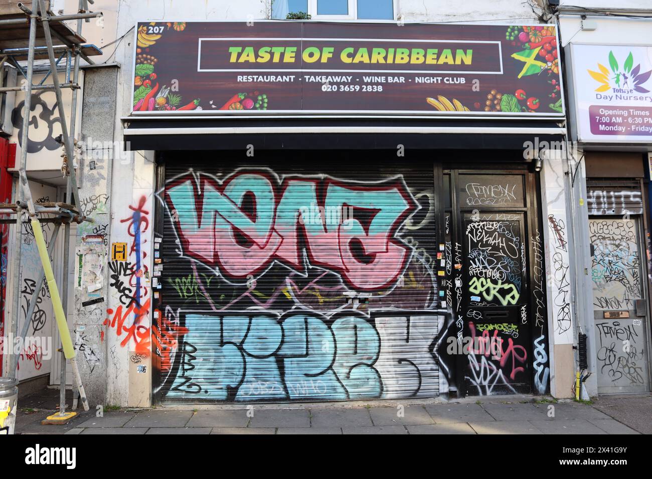 Taste of Caribbean, Rye Lane, Peckham Stock Photo