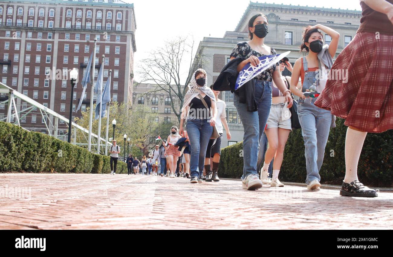 April 29, 2024, New York City, New York (NEW) AntiIsrael Protest and