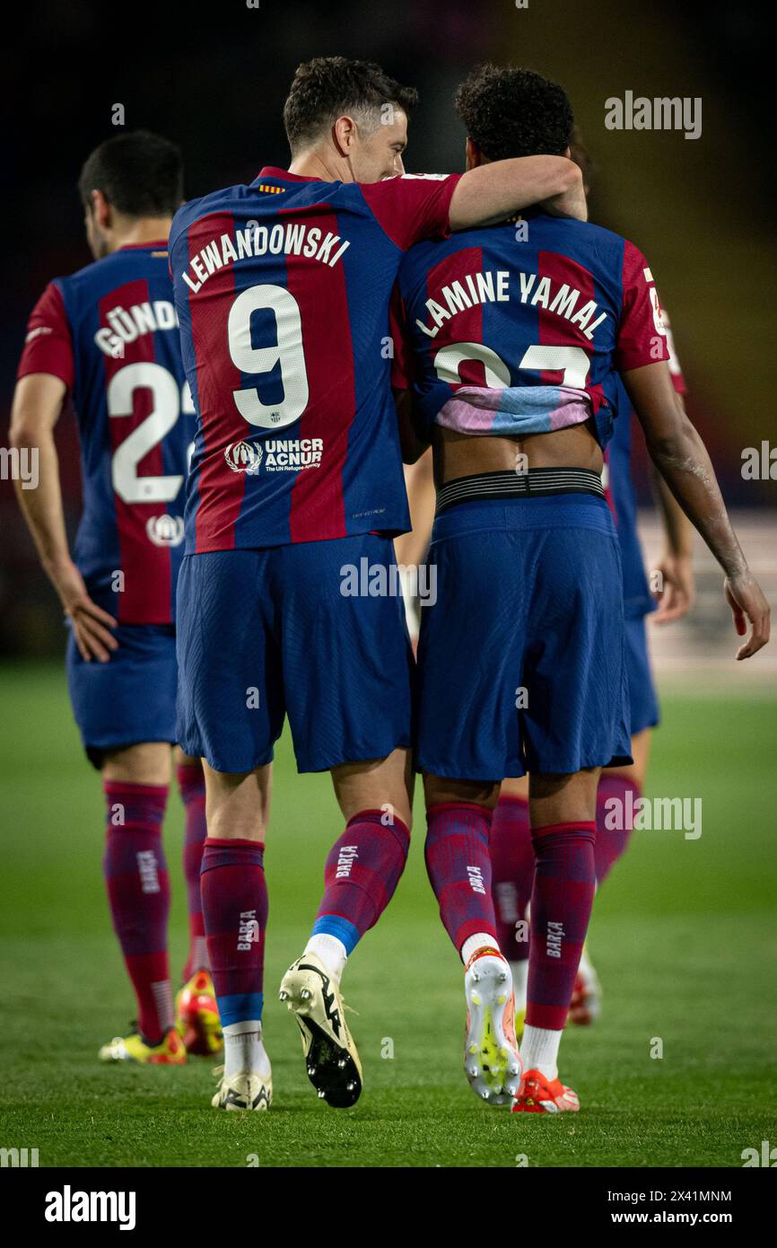 Barcelona, Spain. 29th Apr, 2024. Robert Lewandowski (FC Barcelona