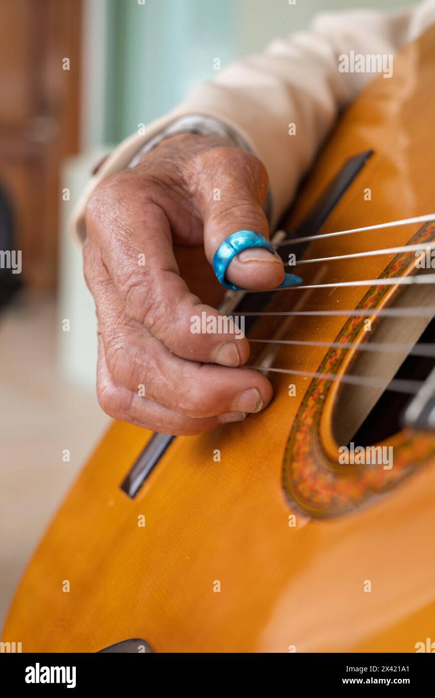 person playing guitar, musical instrument with strings, lifestyle of ...