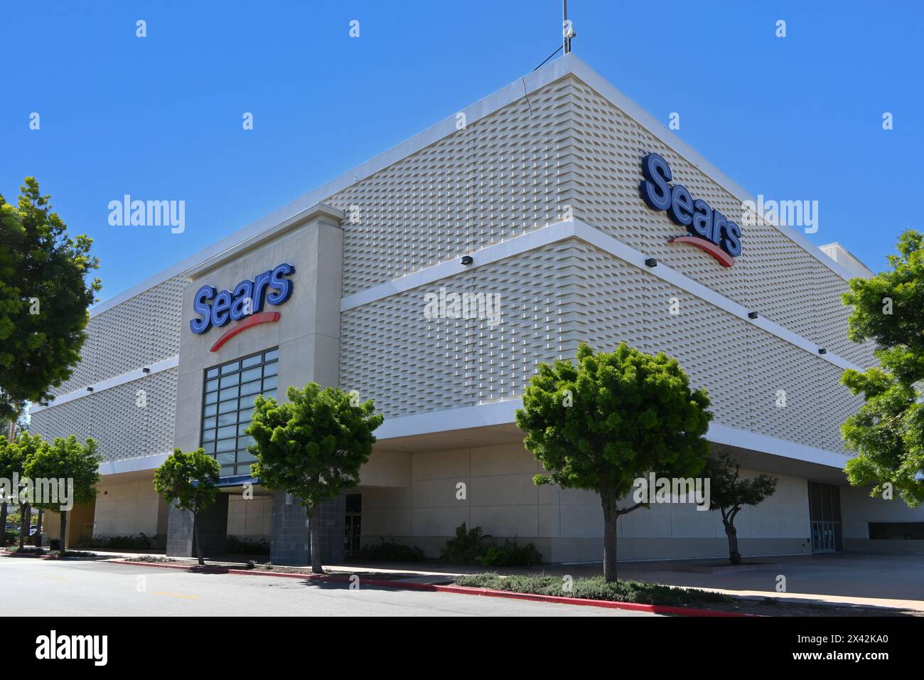 WHITTIER, CALIFORNIA - 28 APR 2024: The Sears Department Store in Whitwood Town Center. Stock Photo