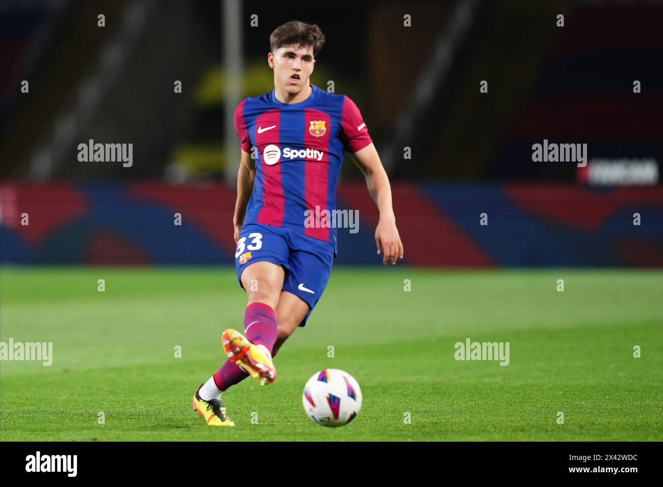 Barcelona, Spain. 29th Apr, 2024. Pau Cubarsi of FC Barcelona during