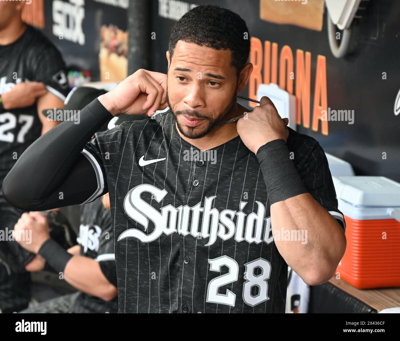 Chicago united states 29th apr 2024 tommy pham 28 of the chicago