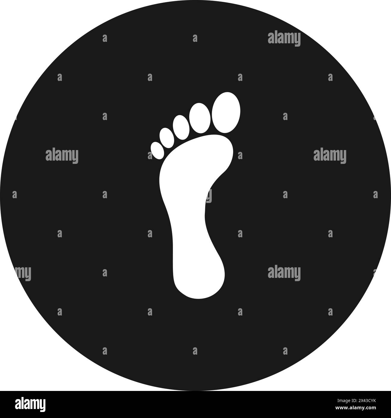 human footprint logo vector illustration design Stock Vector