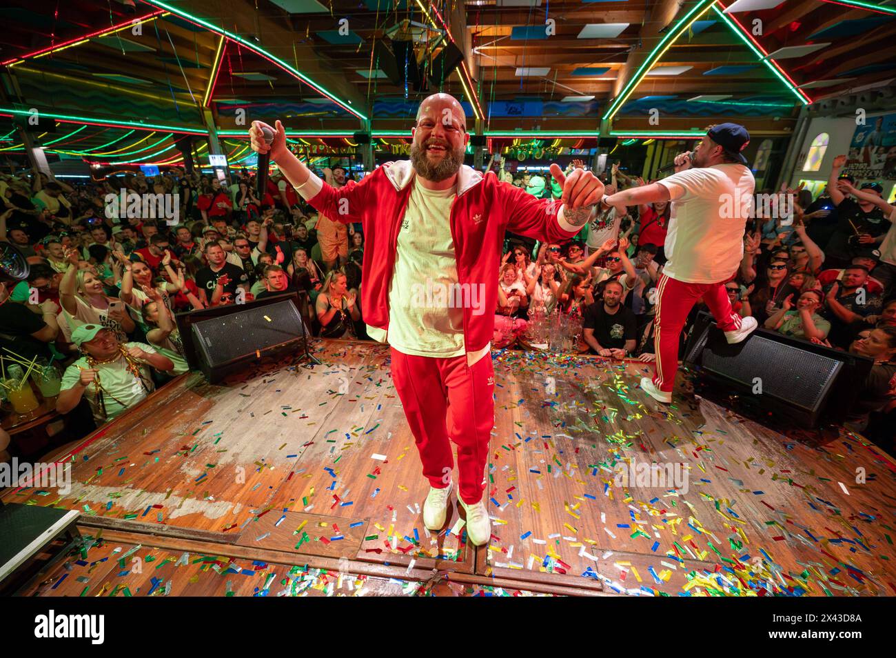  20240420 Bierkönig Opening 2024 PALMA, SPAIN - APRIL 20 2024 Illustration 