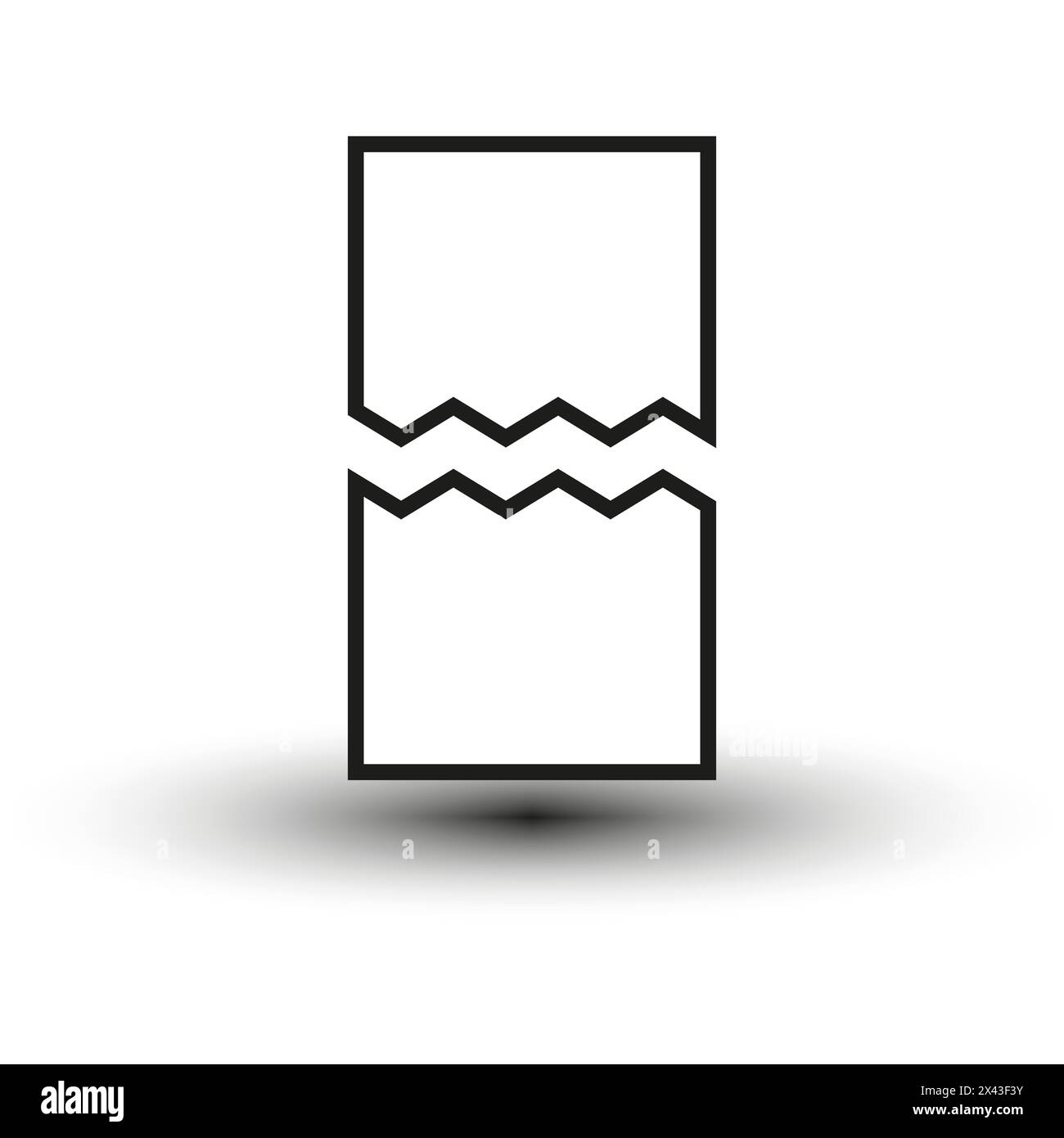 Minimalist Vector chocolate bar. Broken piece symbol. Monochrome snack design. Stock Vector