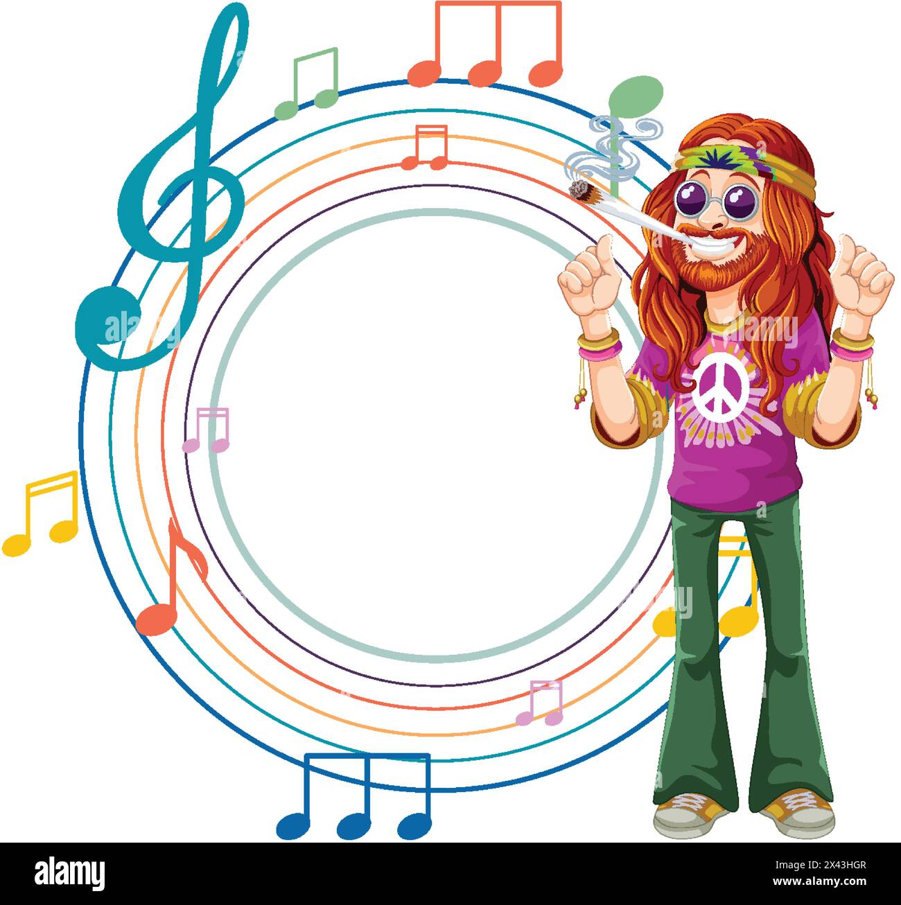 1960s music notes Stock Vector Images - Alamy
