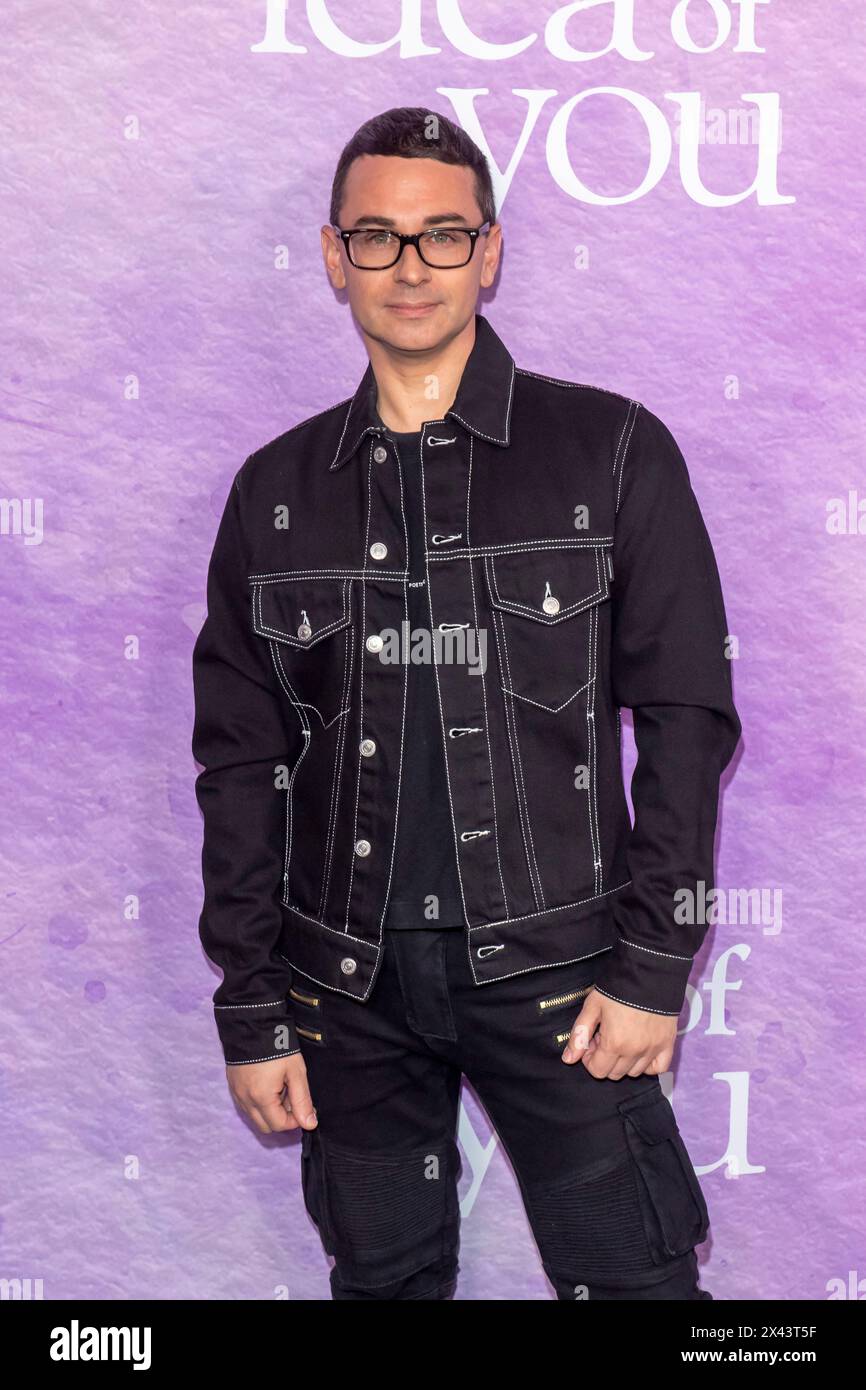 Christian Siriano attends the Prime Video's 'The Idea Of You' New York premiere at Jazz at Lincoln Center. (Photo by Ron Adar / SOPA Images/Sipa USA) Stock Photo