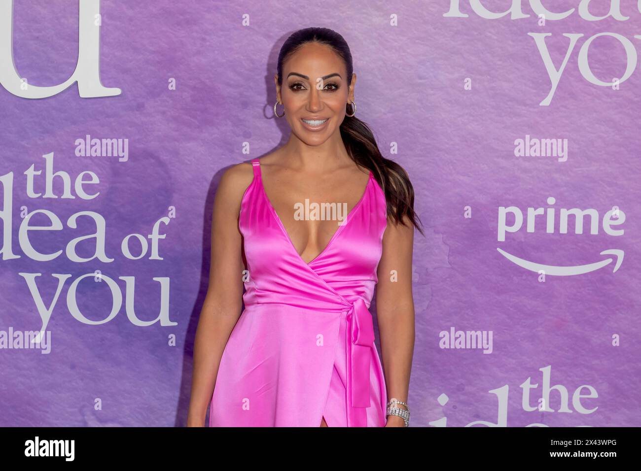open lace back dress PAULA DRESS HOT PINK  Envy by Melissa Gorga