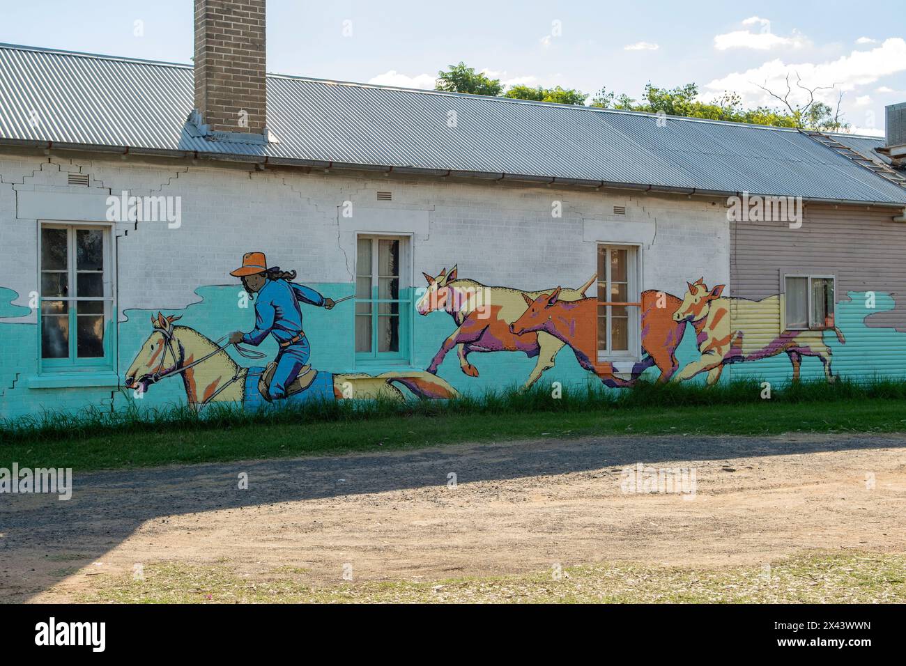 Street Art, Gulargambone, NSW, Australia Stock Photo - Alamy